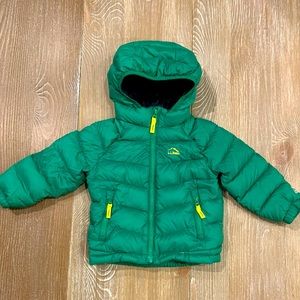 LL Bean Green down Jacket 
21-22 season 12-18 mo